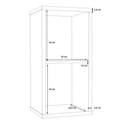 Mauro 1 Shelf Storage Unit in Artisan – Matt White – image 6