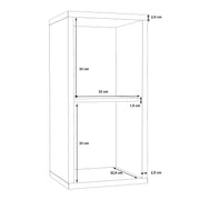 Mauro 1 Shelf Storage Unit in Artisan – Artisan Oak – image 8