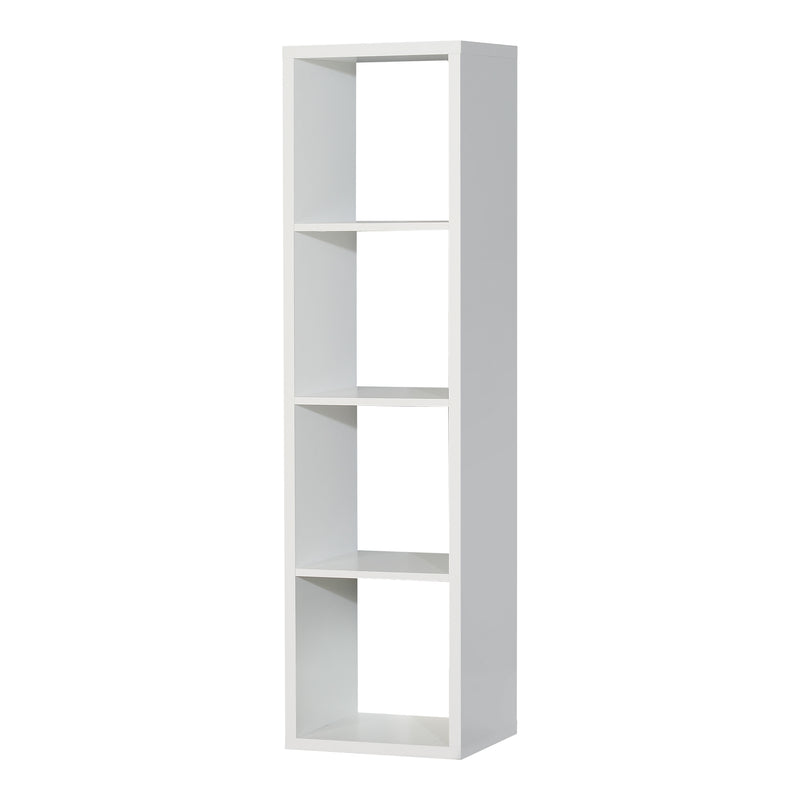 Mauro 3 Shelves Storage Unit in Artisan – Matt White – image 3