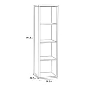 Mauro 3 Shelves Storage Unit in Artisan – Matt White – image 7