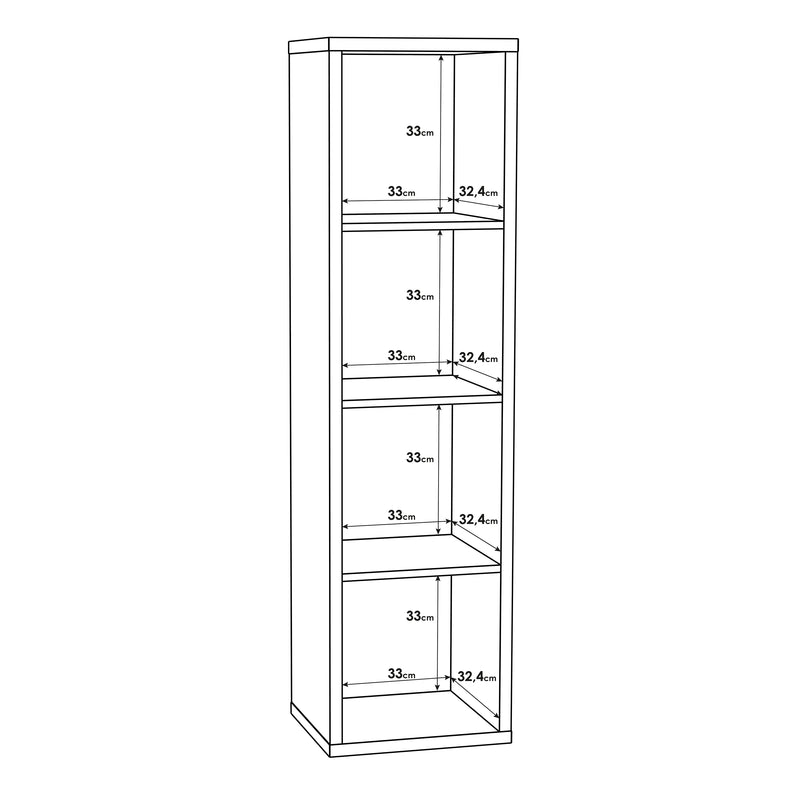 Mauro 3 Shelves Storage Unit in Artisan – Matt White – image 8