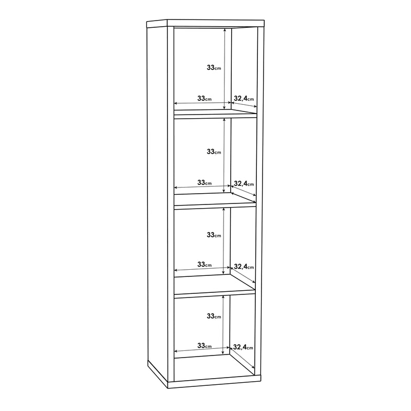 Mauro 3 Shelves Storage Unit in Artisan – Sonoma Oak – image 7