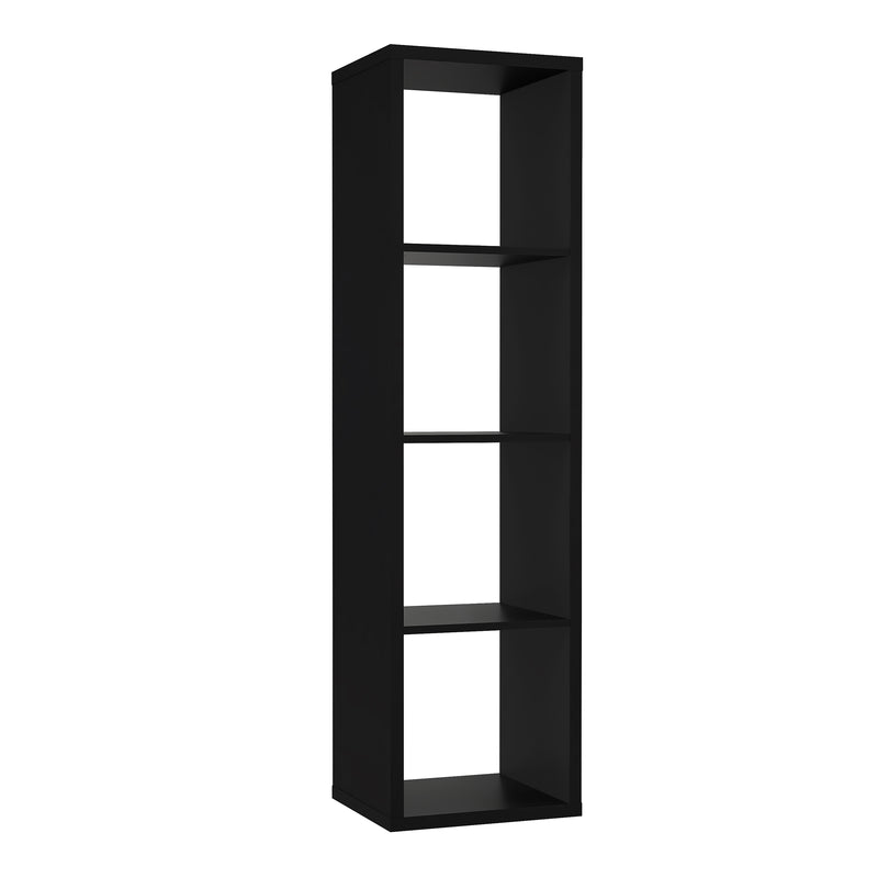 Mauro 3 Shelves Storage Unit in Artisan – Matt Black – image 1
