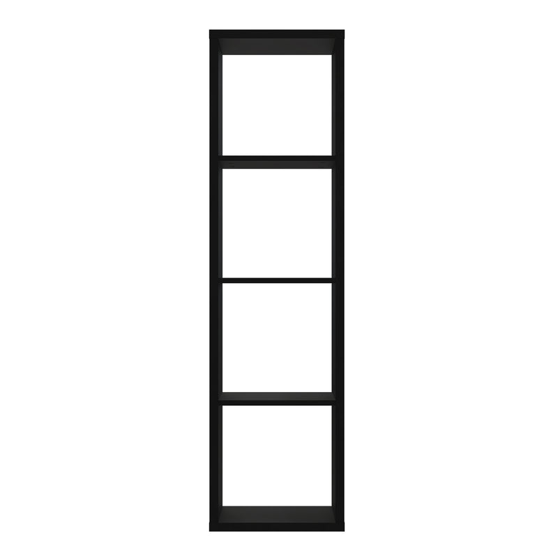 Mauro 3 Shelves Storage Unit in Artisan – Matt Black – image 2