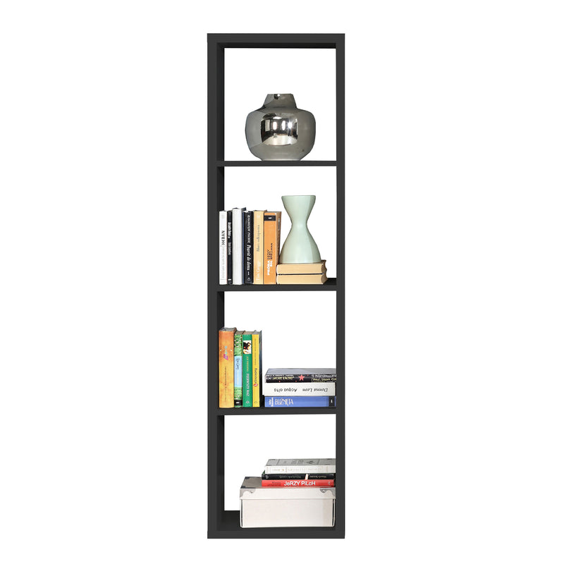 Mauro 3 Shelves Storage Unit in Artisan – Matt Black – image 4