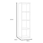 Mauro 3 Shelves Storage Unit in Artisan – Matt Black – image 7
