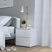 Sienna Bedside in White/White High Gloss – image 4