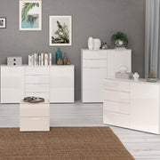 Sienna Bedside in White/White High Gloss – image 5