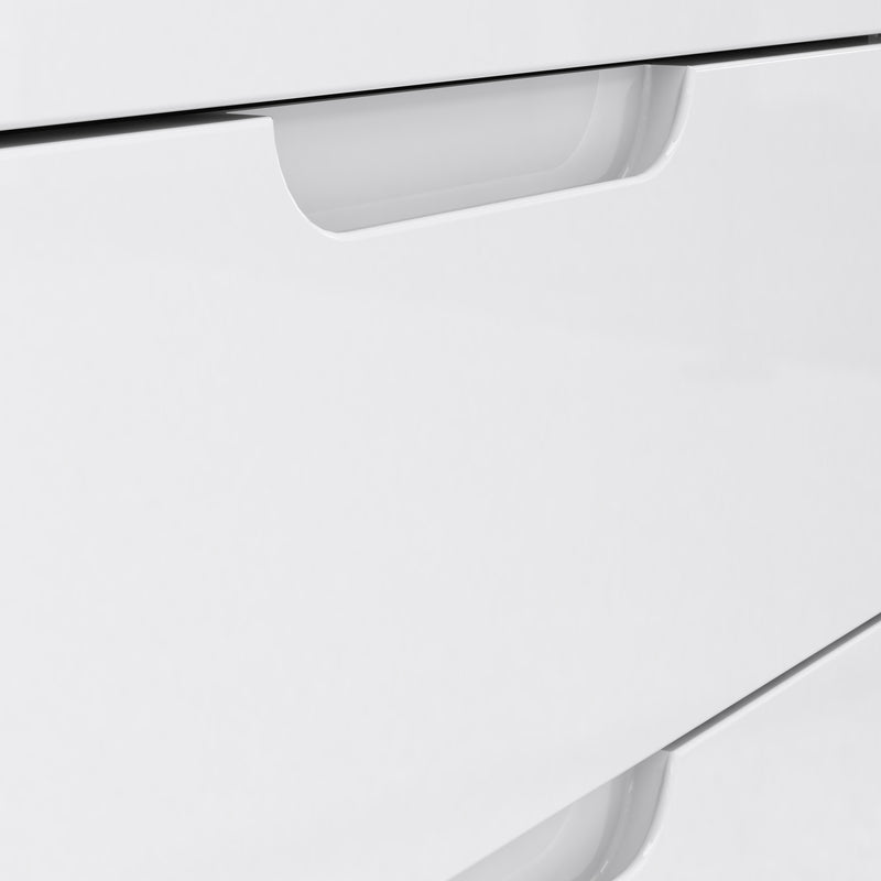 Sienna TV Unit in White/White High Gloss – image 7