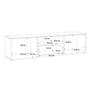Sienna TV Unit in White/White High Gloss – image 9