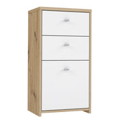 Best Chest Storage Cabinet 2 Drawers 1 Door in Artisan – Oak & White – image 1