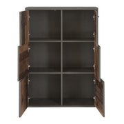Best Chest Storage Cabinet with 6 Doors in Artisan – Grey & Rustic – image 4