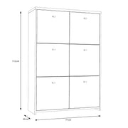 Best Chest Storage Cabinet with 6 Doors in Artisan – Grey & Rustic – image 6