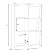 Best Chest Storage Cabinet with 6 Doors in Artisan – Grey & Rustic – image 7