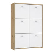 Best Chest Storage Cabinet with 6 Doors in Artisan – Oak & White – image 1