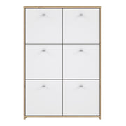 Best Chest Storage Cabinet with 6 Doors in Artisan – Oak & White – image 2