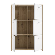Best Chest Storage Cabinet with 6 Doors in Artisan – Oak & White – image 6