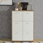 Best Chest Storage Cabinet with 6 Doors in Artisan – Oak & White – image 7
