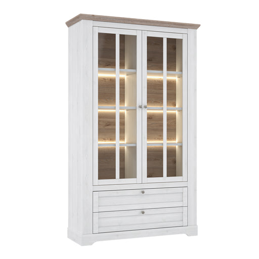 Illoppa Display Cabinet in Snowy Oak/Oak Nelson – image 1