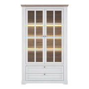 Illoppa Display Cabinet in Snowy Oak/Oak Nelson – image 2