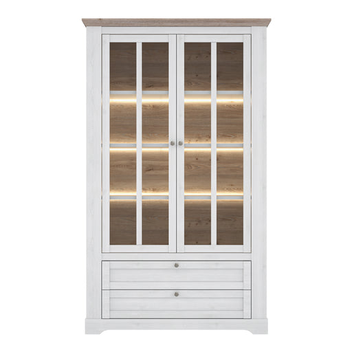 Illoppa Display Cabinet in Snowy Oak/Oak Nelson – image 2