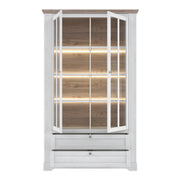 Illoppa Display Cabinet in Snowy Oak/Oak Nelson – image 4