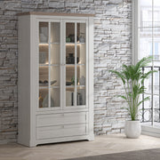 Illoppa Display Cabinet in Snowy Oak/Oak Nelson – image 5