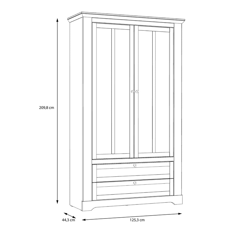 Illoppa Display Cabinet in Snowy Oak/Oak Nelson – image 7