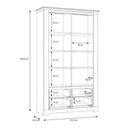 Illoppa Display Cabinet in Snowy Oak/Oak Nelson – image 8