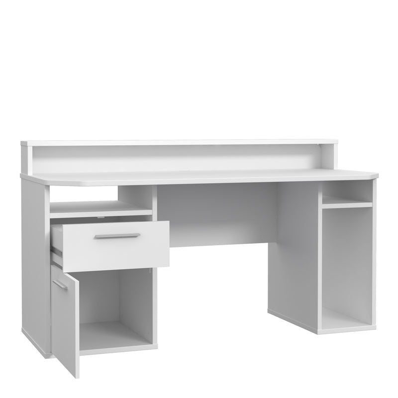 Tezaur White Gaming Desk with Colour Changing LED – image 3