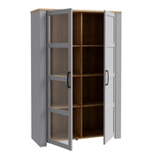 Bohol Display Cabinet inc. 2x LED Lights – Grey – image 3