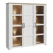 Bohol Large Display Cabinet inc. 4x LED Lights – White – image 1