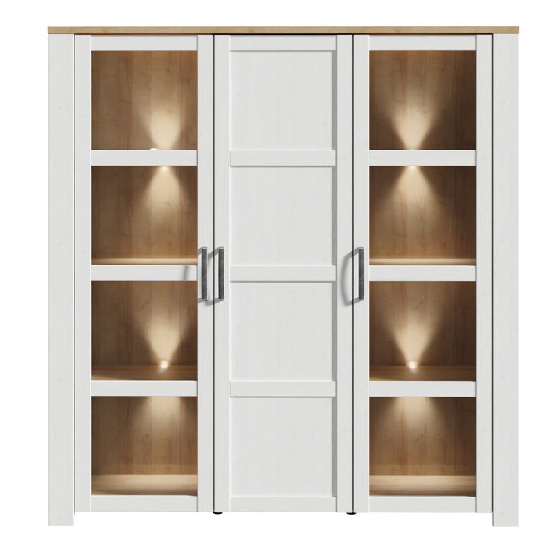 Bohol Large Display Cabinet inc. 4x LED Lights – White – image 2
