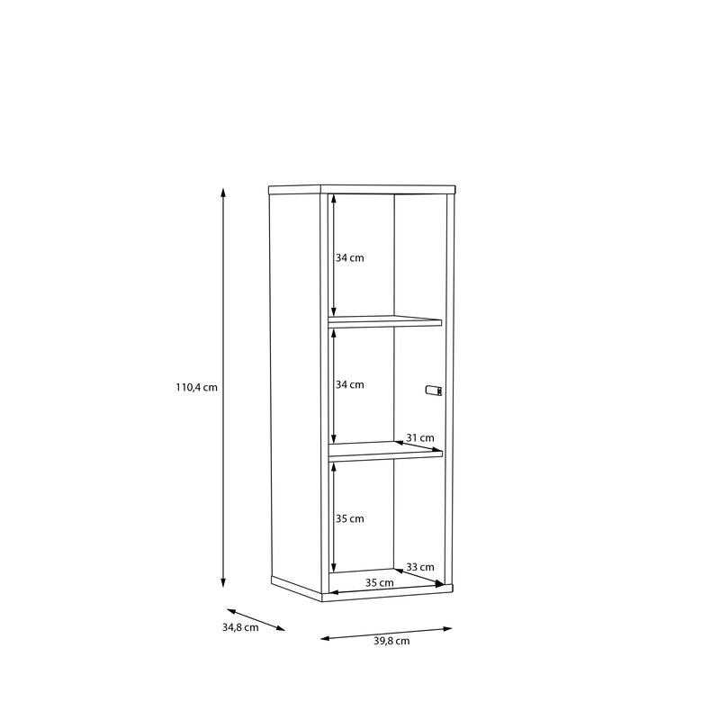 Alice Springs Narrow Cupboard with 1 Door Push-to-Open in Sand – image 8
