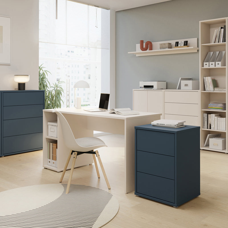 Alice Springs Desk with Open Shelf Storage in Sand – image 4