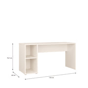 Alice Springs Desk with Open Shelf Storage in Sand – image 9