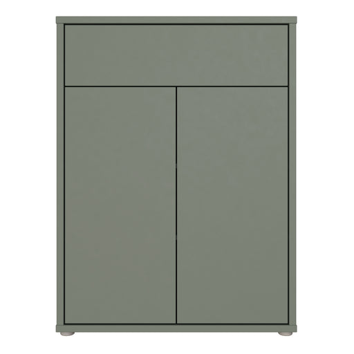 Alice Springs Shoe Cabinet with 2 Doors Push-to-Open & 1 Drawer Push-to-Open in Sage Green – image 2