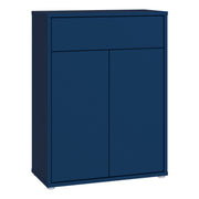 Alice Springs Compact Shoe Cabinet with 2 Doors Push-to-Open & 1 Drawer Push-to-Open in Night Blue – image 1