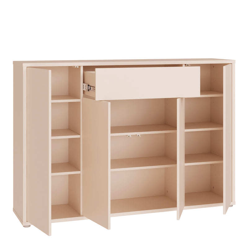 Alice Springs Sideboard with 4 Doors Push-to-Open & 1 Centralised Drawer Push-to-Open in Sand – image 4