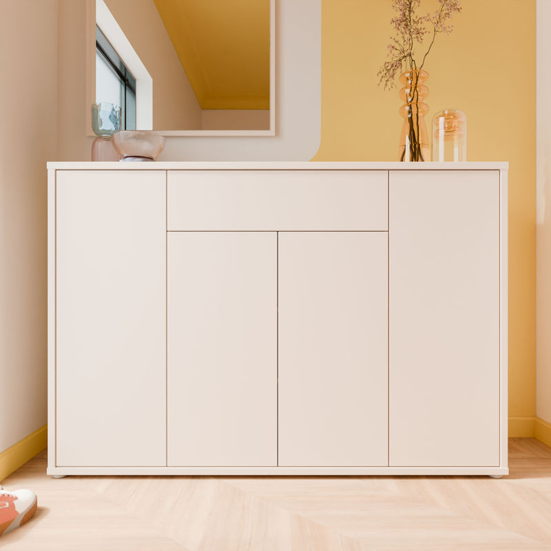 Alice Springs Sideboard with 4 Doors Push-to-Open & 1 Centralised Drawer Push-to-Open in Sand – image 6
