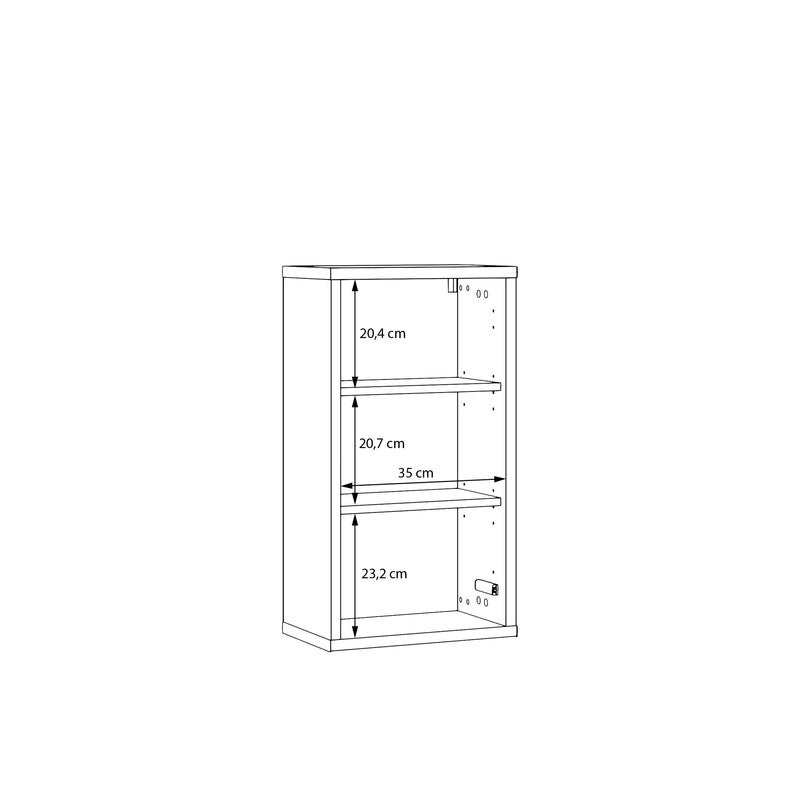 Alice Springs Hanging Storage Cupboard with 1 Door Push-to-Open in Taupe – image 10