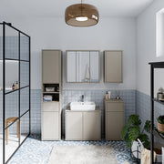 Alice Springs Hanging Storage Cupboard with 1 Door Push-to-Open in Taupe – image 8
