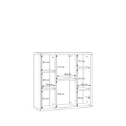 Alice Springs Hanging Mirror Cupboard with 3 Doors Push-to-Open in Taupe – image 10