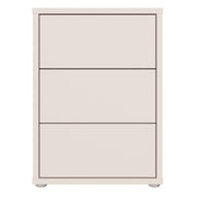 Alice Springs Bedside Cabinet with 3 Drawers Push-to-Open in Sand – image 2