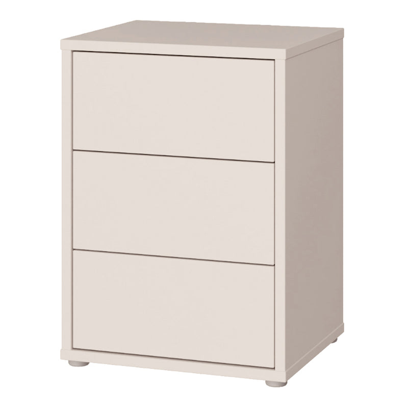 Alice Springs Bedside Cabinet with 3 Drawers Push-to-Open in Sand – image 3