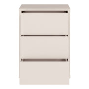 Alice Springs Bedside Cabinet with 3 Drawers Push-to-Open in Sand – image 5
