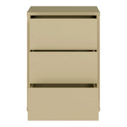 Alice Springs Bedside Cabinet with 3 Drawers Push-to-Open in Butter Yellow – image 5