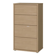 Alice Springs Tall 4 Drawer Chest with Push-to-Open Drawers in Elegancia Oak – image 3