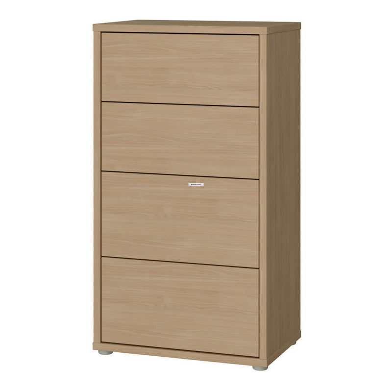 Alice Springs Tall 4 Drawer Chest with Push-to-Open Drawers in Elegancia Oak – image 3