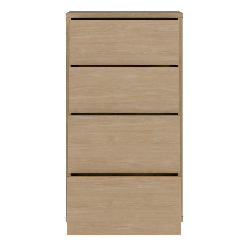 Alice Springs Tall 4 Drawer Chest with Push-to-Open Drawers in Elegancia Oak – image 5